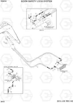 3410 BOOM SAFETY LOCK SYSTEM R35Z-9, Hyundai