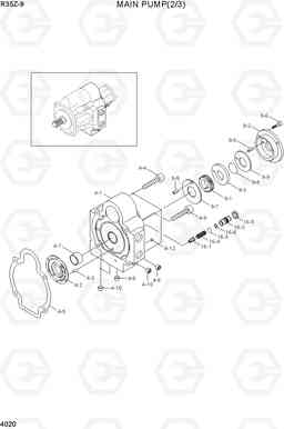 4020 MAIN PUMP(2/3) R35Z-9, Hyundai