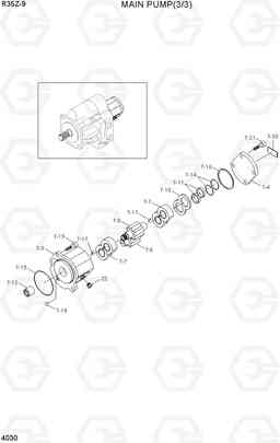 4030 MAIN PUMP(3/3) R35Z-9, Hyundai