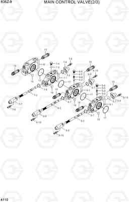 4110 MAIN CONTROL VALVE(2/3) R35Z-9, Hyundai