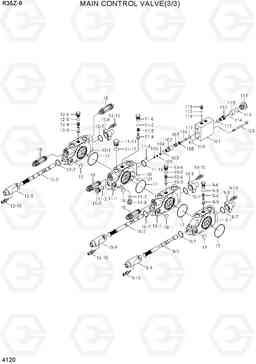 4120 MAIN CONTROL VALVE(3/3) R35Z-9, Hyundai