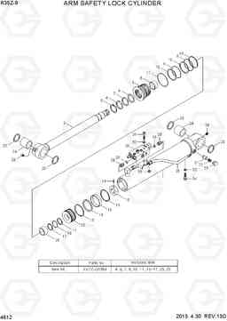 4612 ARM SAFETY LOCK CYLINDER R35Z-9, Hyundai