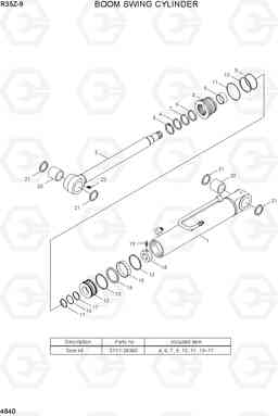 4640 BOOM SWING CYLINDER R35Z-9, Hyundai