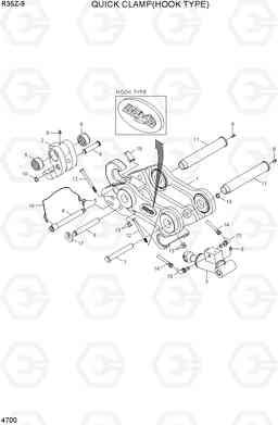 4700 QUICK CLAMP(HOOK TYPE, -#0400) R35Z-9, Hyundai