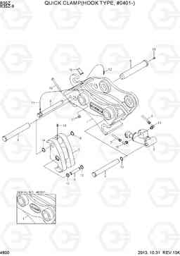 4800 QUICK CLAMP ASSY(HOOK TYPE, #0401-) R35Z-9, Hyundai