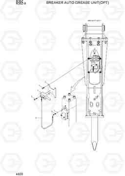 4920 BREAKER AUTO GREASE UNIT(OPT) R35Z-9, Hyundai