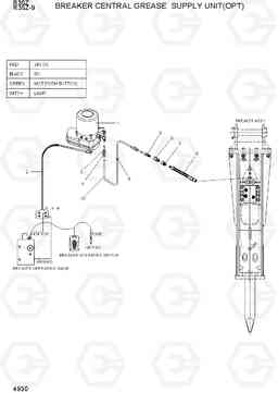 4930 BREAKER CENTRAL GREASE SUPPLY UNIT(OPT) R35Z-9, Hyundai