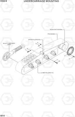 5010 UNDERCARRIAGE MOUNTING R35Z-9, Hyundai