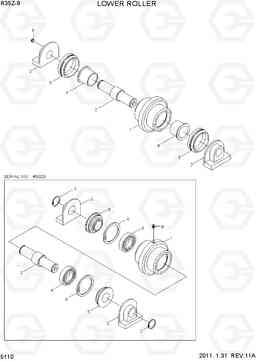 5110 LOWER ROLLER R35Z-9, Hyundai