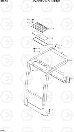 6010 CANOPY MOUNTING R35Z-9, Hyundai