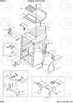 6100 CABIN ASSY(1/5) R35Z-9, Hyundai