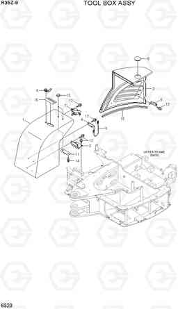 6320 TOOL BOX ASSY R35Z-9, Hyundai