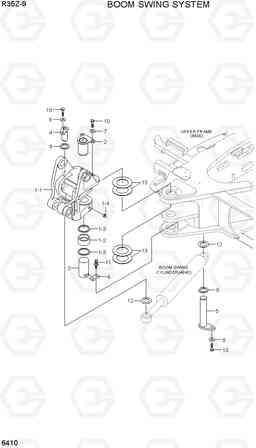 6410 BOOM SWING SYSTEM R35Z-9, Hyundai