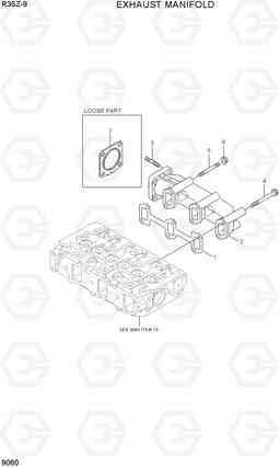 9060 EXHAUST MANIFOLD R35Z-9, Hyundai