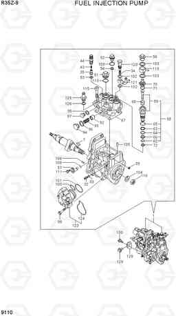 9110 FUEL INJECTION PUMP R35Z-9, Hyundai