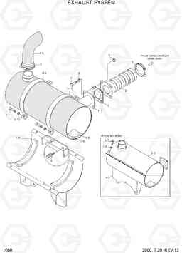 1050 EXHAUST SYSTEM R360LC-3, Hyundai