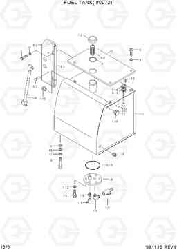 1070 FUEL TANK(-#0072) R360LC-3, Hyundai