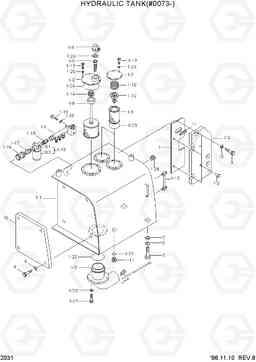 2031 HYDRAULIC TANK(#0073-) R360LC-3, Hyundai