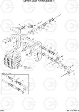 2040 UPPER HYD PIPING(BASE 1) R360LC-3, Hyundai