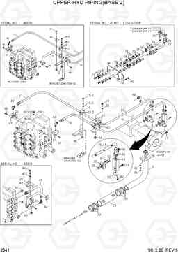 2041 UPPER HYD PIPING(BASE 2) R360LC-3, Hyundai