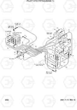 2050 PILOT HYD PIPING(BASE 1) R360LC-3, Hyundai