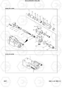 2057 SOLENOID VALVE R360LC-3, Hyundai