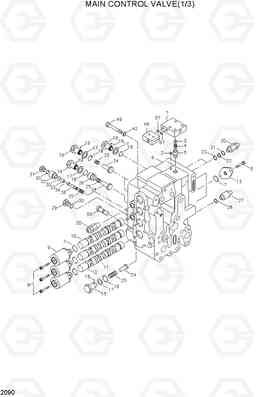 2090 MAIN CONTROL VALVE(1/3) R360LC-3, Hyundai