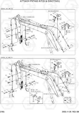 2183 ATTACH PIPING KIT(S & D/ACTING) R360LC-3, Hyundai