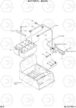 3010 BATTERY(-#0036) R360LC-3, Hyundai