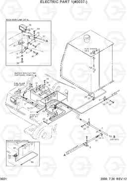 3021 ELECTRIC PARTS 1(#0037-) R360LC-3, Hyundai