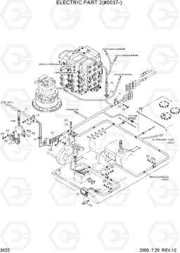 3022 ELECTRIC PARTS 2(#0037-) R360LC-3, Hyundai