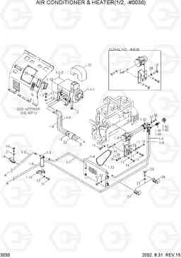3050 AIR CONDITIONER & HEATER(1/2,-#0036) R360LC-3, Hyundai