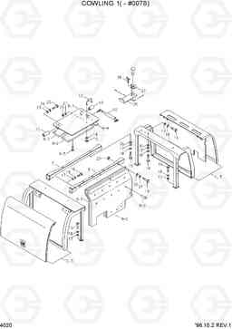 4020 COWLING 1(-#0078) R360LC-3, Hyundai