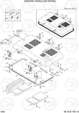 4035 ENGINE HOOD(LOW NOISE) R360LC-3, Hyundai