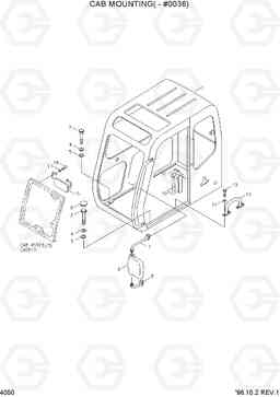 4050 CAB MOUNTING(-#0036) R360LC-3, Hyundai