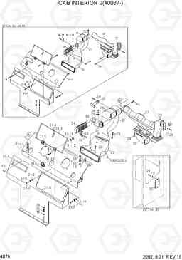 4076 CAB INTERIOR 2(#0037-) R360LC-3, Hyundai