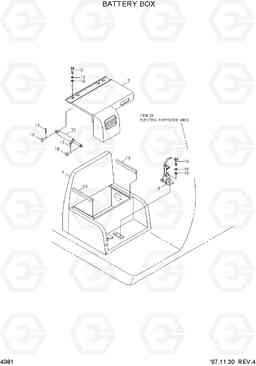 4081 BATTERY BOX R360LC-3, Hyundai