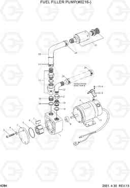 4084 FUEL FILLER PUMP(#0216-) R360LC-3, Hyundai