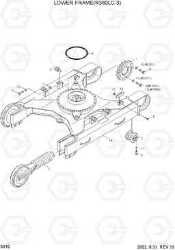 5010 LOWER FRAME(R360LC-3) R360LC-3, Hyundai