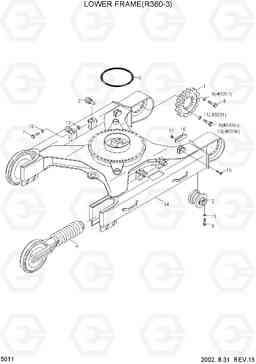 5011 LOWER FRAME(R360-3) R360LC-3, Hyundai