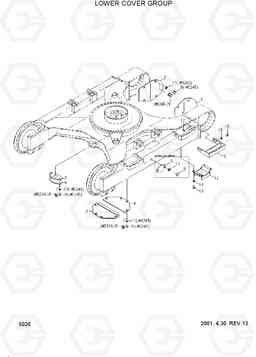 5020 LOWER COVER GROUP R360LC-3, Hyundai