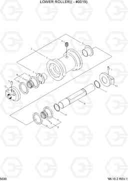 5030 LOWER ROLLER(-#0019) R360LC-3, Hyundai