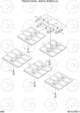 5060 TRACK CHAIN(-#0019,R360LC-3) R360LC-3, Hyundai