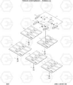 5061 TRACK CHAIN(#0020-,R360LC-3) R360LC-3, Hyundai