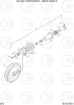 5072 ADJUST COMPONENT(-#0019,R360-3) R360LC-3, Hyundai