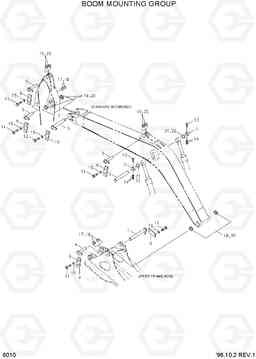 6010 BOOM MOUNTING GROUP R360LC-3, Hyundai