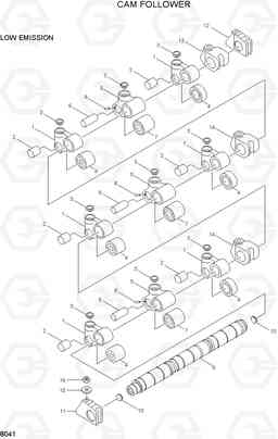 8041 CAM FOLLOWER R360LC-3, Hyundai