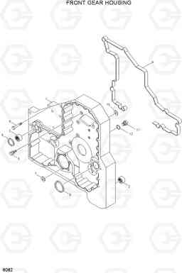 8082 FRONT GEAR HOUSING R360LC-3, Hyundai