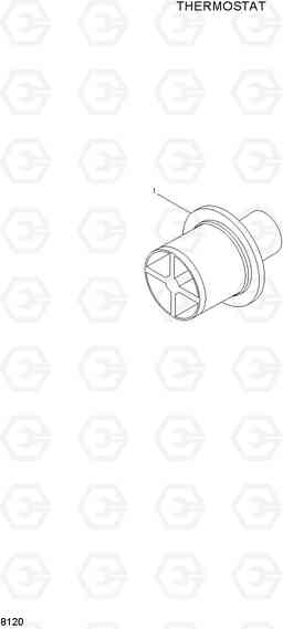 8120 THERMOSTAT R360LC-3, Hyundai