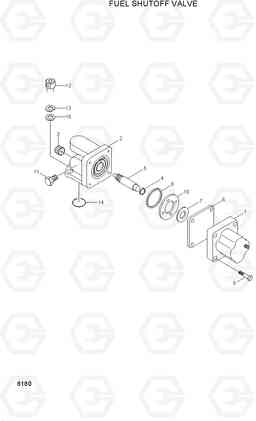 8180 FUEL SHUTOFF VALVE R360LC-3, Hyundai